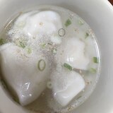 冷凍水餃子のスープ